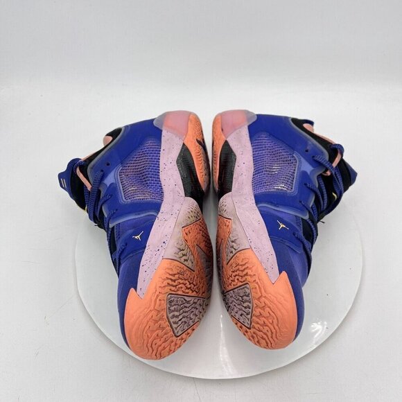 Nike Air Jordan 37 Low Til Dawn Men Size 11.5 DQ4122-400 Lapis Blue Crimson Shoe - Picture 7 of 11